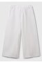 Girl's White Bnt-G Linen Trousers - 2