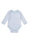 3-Piece Striped Bodysuit, Patterned Pants and Hooded Vest - 2