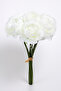 Artificial Flower 7-Piece Tea Rose Bunch 30 cm White - 3
