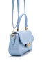 Women's Baby Blue Covered Baguette Model Hand and Shoulder Bag - 3