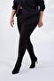 Plus Size Women's Zipper Detailed Leggings Black - 4