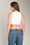 Emily Camisole Crop Top Clothing Pajama Top - White - 4