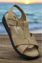 1207 Orthopedic Sole Genuine Leather Women's Sandals Heel Gel Sole Lightweight Heel Support Leather Sandals