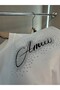 Men's - Women's Unisex Special Front - Back Print & Stone Accessory Design T-shirt (JS26AMR001) 100% Cotton - 3