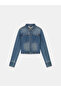 Gj Long Sleeve Slim Fit Short Jacket Shirt Women's Navy Blue Jacket W6Rn84D7251-Gtdw - 6