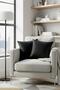 Erguvan Series Velvet Black Stone Decorative Throw Pillow 45X45 2-Pack - 3