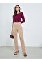 Beige Pocket Detail Tapered Leg Pants