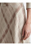 Lcw Grace Beige Elastic Waist Diamond Patterned Skirt - 3