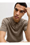 Brown Structure Knit Polo - 2