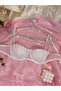حمالة صدر بالكونيت مطرّز دانتيل ومزينة بدانتيل بأسلاك بالزهور - 5
