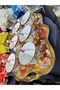 Esterhomedecor Porcelain Ice Cream Set with Tray for 6 People