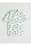 White Patterned Boy's Shirt