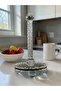 Decorative Crystal Stone Mirrored Single Towel Holder Napkin Holder Gold - 4