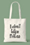 I Don'T Like Rules Printed Tote Bag - Casual Shoulder Bag