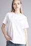 Regular Fit Basic Premium White Women's T-Shirt A9428Ax/Wt34 - 2