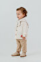 Mushroom Embroidered Baby Boy Muslin Set – with Tie-Back Shoulder Shawl - 2