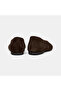Women's Brown Suede Leather Ballerinas with Gold Accessories - 5
