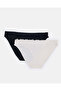 Women Black And Beige Lace Pack of 2 Bikini Brief Set - 4
