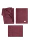 Keseli Organic Muslin Duvet Cover Set 100X135 cm +/- 3cm Sheet 120X150 Pillow 35X45 cm Plum - 3