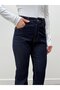 Spanish Style High Waist Dark Blue Trousers - 4