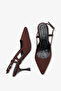 Sape Women's Evening Dress Shoes - Brown Nubuck - 5