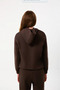 Hooded Organic Cotton Women's Brown Hoodie - 2