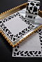 Set of 3 Leopard Patterned Coffee Sides Presentation Napkins - 3
