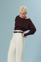 Boat Neck Knitwear Blouse - 2