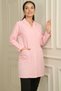 Women's Shirt Collar Long Length Apron - Colorful-1031R