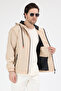Men's Beige 3-Pocket Wind and Rain Resistant Regular Fit Raincoat - 2