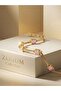 Pink Square Stone Vip Women's Bracelet Geometric Stylish Design - 3