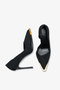 Pergy Women's Heeled Shoes - Black Snake - 5