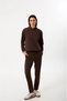 Hooded Organic Cotton Women's Brown Hoodie - 3