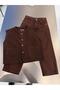 Boy's Cotton Brown Vest and Pants Set - Stylish Set with Buttoned Pockets - 5