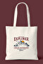 Mountain Explorer Printed Tote Bag - Daily Shoulder Bag