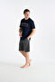 26Y Men's Navy Blue Shorts Set - 2