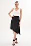 Women's Lace Detailed Slit Satin Skirt 260307 - - 2