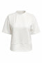Crew Neck Short Sleeve Knitted Regular T-Shirt with Zipper on the Back - 5