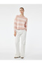 Long Sleeve Crew Neck Striped Sweater