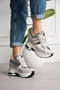 Celta White Leopard Hidden Heel Sports Shoes