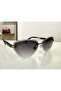 Premium Quality U400 Protection Polarized Glass Frameless Smoke Gray Cat Eye Sunglasses - 2