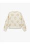 Long Sleeve Crew Neck Jacquard Knit Sweater - 3