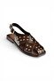 Y458502760 Brown Rustic Staple Detailed Women's Sandals - 5