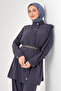 Hijab Double Set N7202 Anthracite - 3