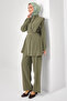 Hijab Double Set N7202 Khaki - 4