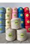 Beige Combed Cotton Yarn Bag Knitting Yarn - (600-650Gr) 1 Piece
