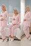 Lace Detailed Cotton Long Sleeve Maternity Pajama Set - 2