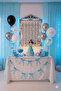Baby Blue 6 mm Ready-Made Bow Birthday Decoration, Cake Decoration, Wall Background Decoration - 7