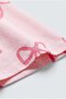 Girl's Cotton Pink Bow Patterned T-Shirt Shorts Set - 7