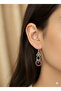 Handmade Resin Stone Design Brass Earrings